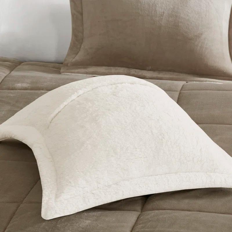 Woolrich Alton Plush to Sherpa Down Alternative Comforter Set