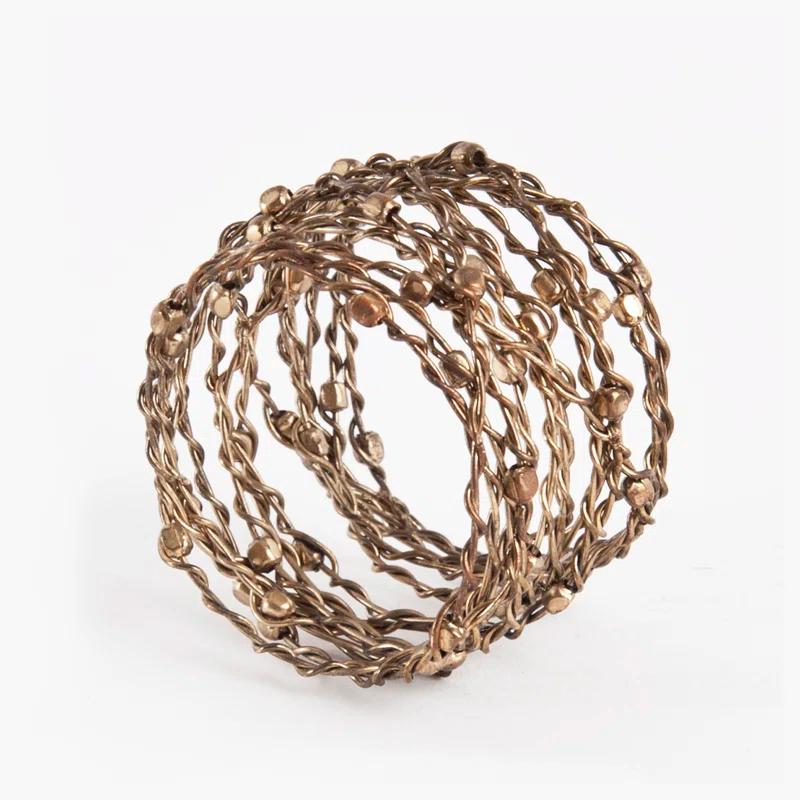 Mercer41 Cony Metal Napkin Ring (Set of 4)