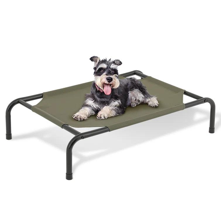 Tucker Murphy Pet™ Cooling Elevated Dog Bed, Portable Raised Pet Cot with Breathable Fabric and Alloy Steel Frame