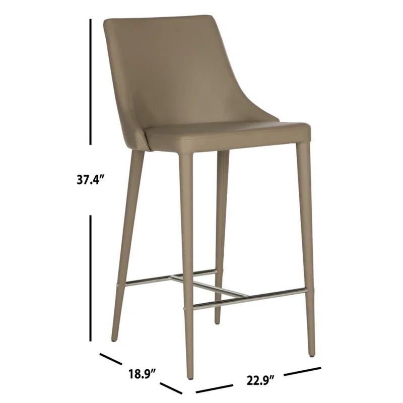Wrought Studio™ Bohy Upholstered Counter Stool with Metal Frame (Set of 2)