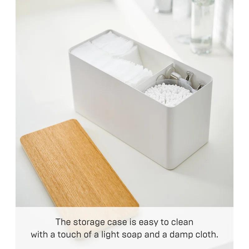 Yamazaki Home Rin Yamazaki Home Countertop Organizer Bathroom Kitchen Toiletries Holder, Sliding Divider