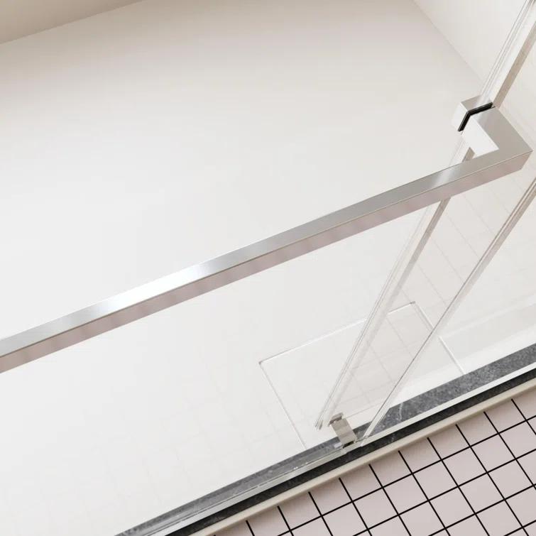 56-60"W x 76"H Double sliding shower door with 10 mm tempered glass