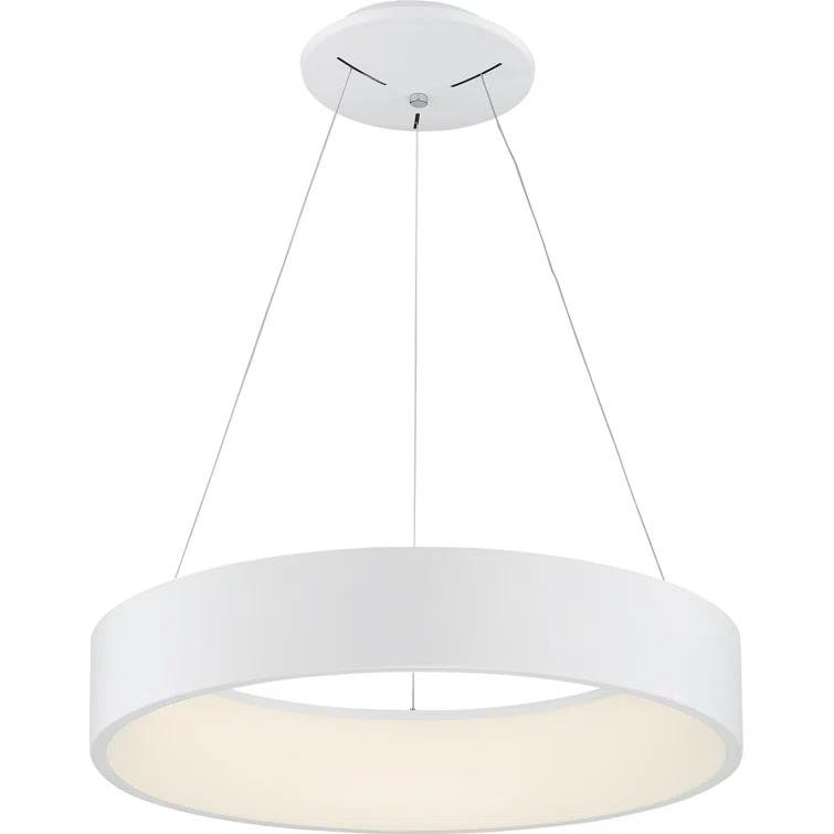 Fynn Single Light Steel Dimmable LED Pendant