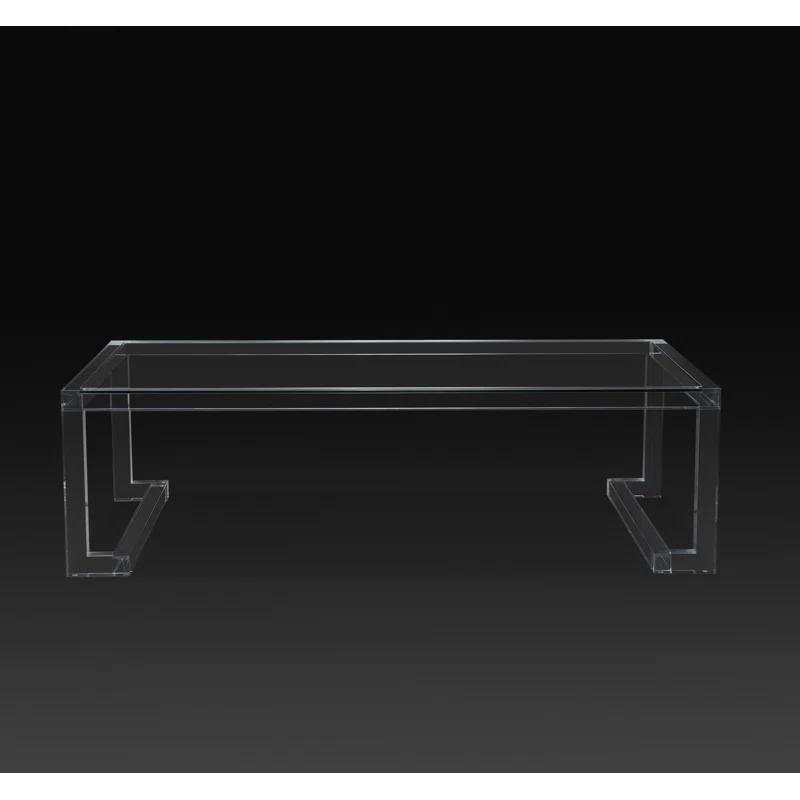 Interlude Ava Glass Top Coffee Table