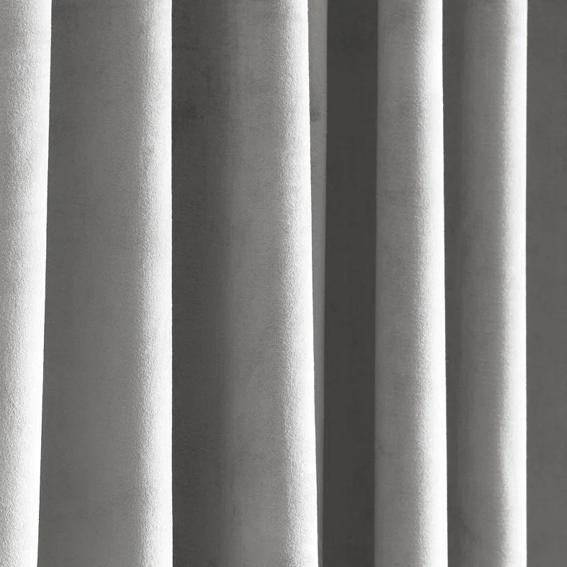 Lush Decor Prima Velvet Solid Velvet Room Darkening Curtain Pair (Set of 2)