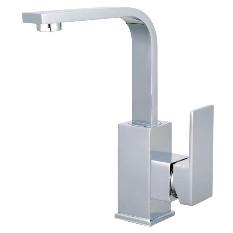 Kingston Brass Claremont Single-Handle 1-Hole Deck Mount Bathroom Faucet with Push Pop-Up