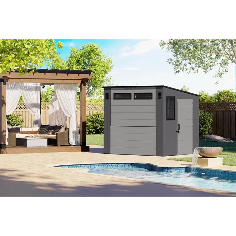 Suncast 8 ft. x 7 ft. Cabana Entertainment Shed