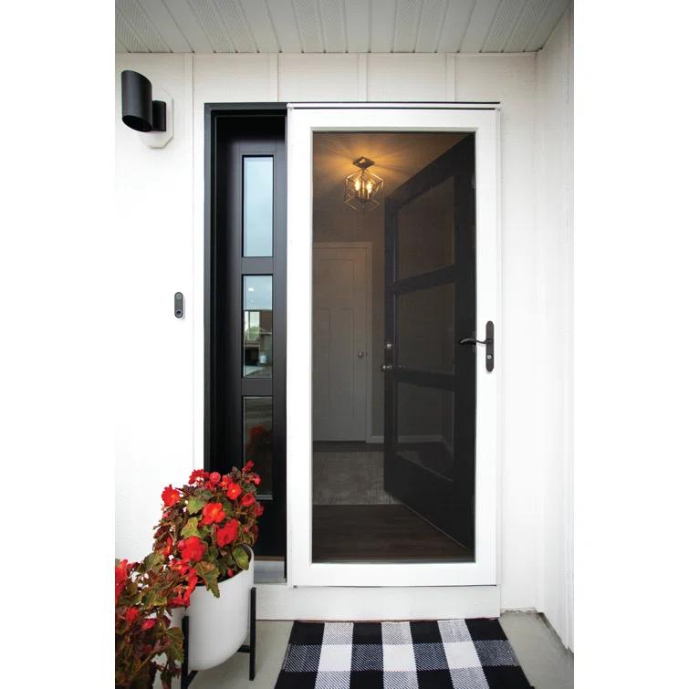 LARSON Platinum Interchangeable Full Glass Storm Door with Low-E (handle sold separately)