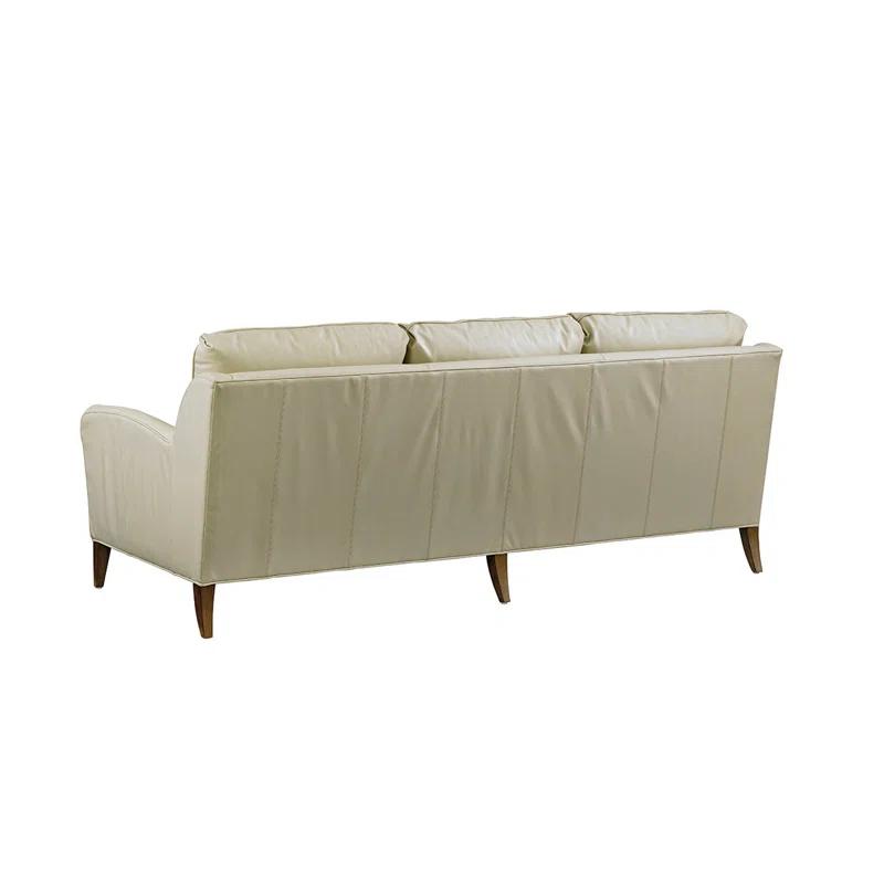 Tommy Bahama Home Twin Palms Coconut Grove Leather Sofa