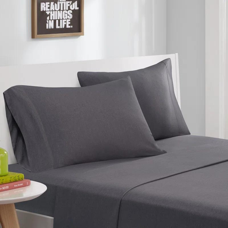 Cotton Blend Jersey Knit All Season Sheet Set