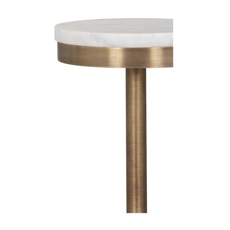 Oswald Side Table - White Marble