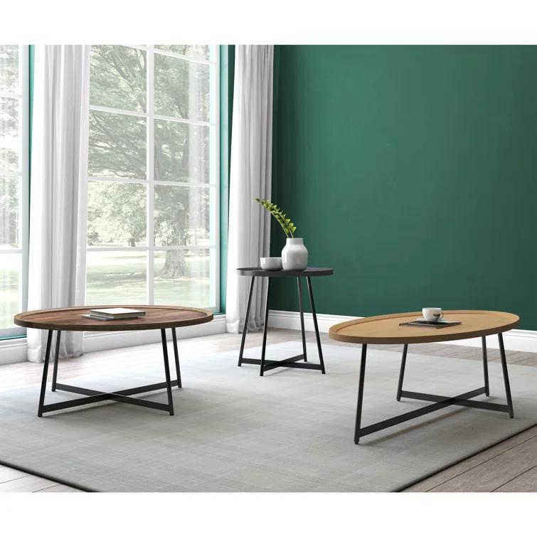 Gweneth Round Coffee Table - Walnut