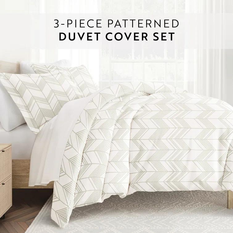 Becky Cameron Home Alps Chevron Pattern Duvet Cover Set