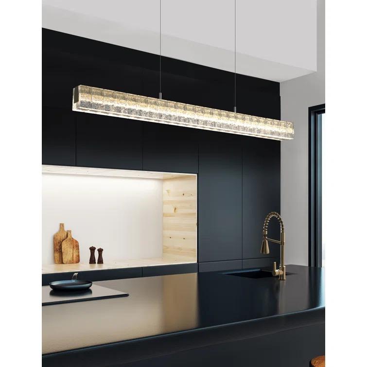 Asscher 24 - Light LED Kitchen Island Pendant