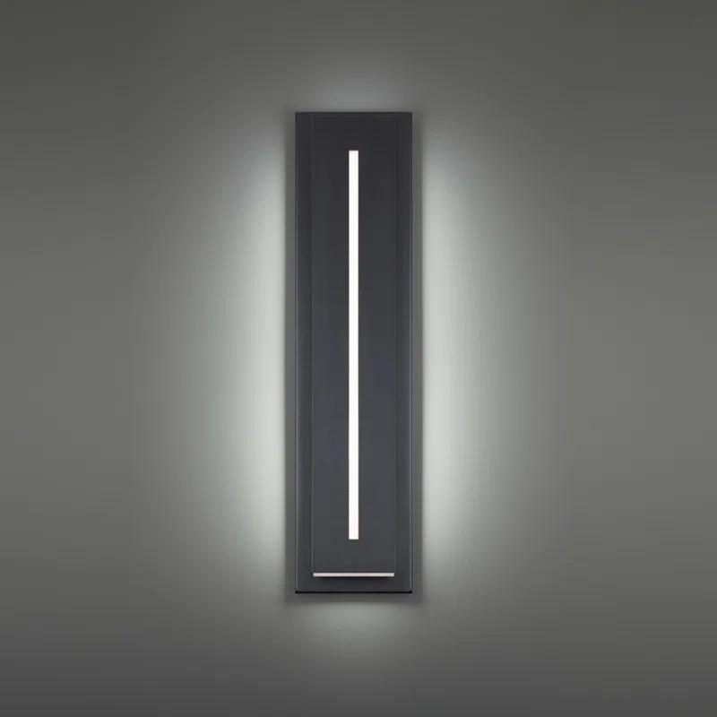 Midnight Single Light Outdoor Aluminum LED Wall Light