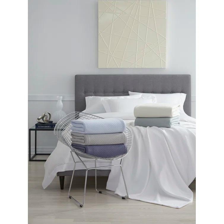 Corino Ivory Twin 100% Cotton Machine Washable Blanket
