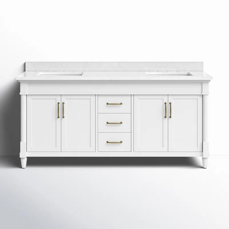 Ove Decors OVE Decors Salisbury 72 in. Double Sink Bathroom Vanity in Pure White