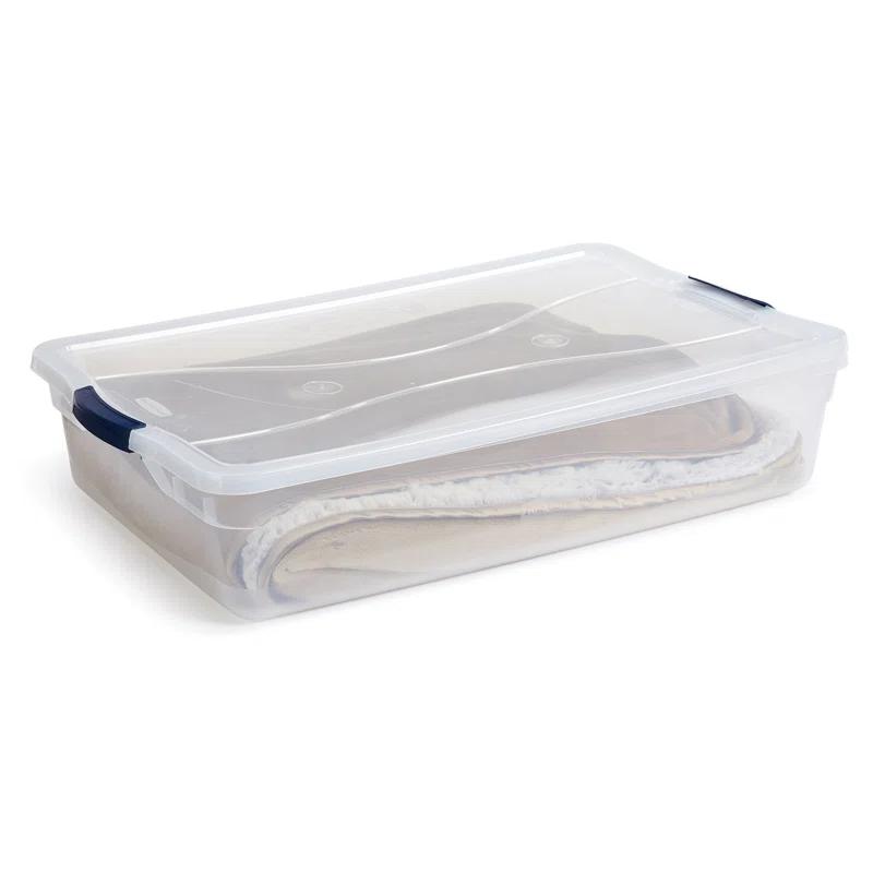 BEACHWATER POOL & SPA, LLC Rubbermaid Cleverstore Clear Storage Bins with Lids