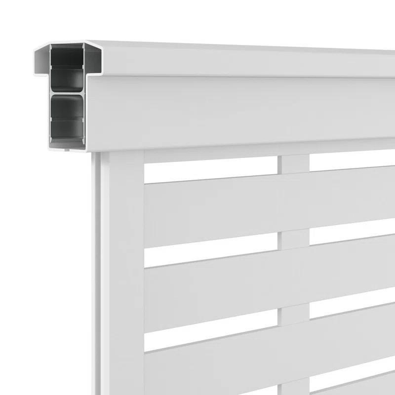 Barrette Outdoor Living 6 ft. W x 36 in. H T-Top Vinyl Rail for Decorative Screen Panel Infill