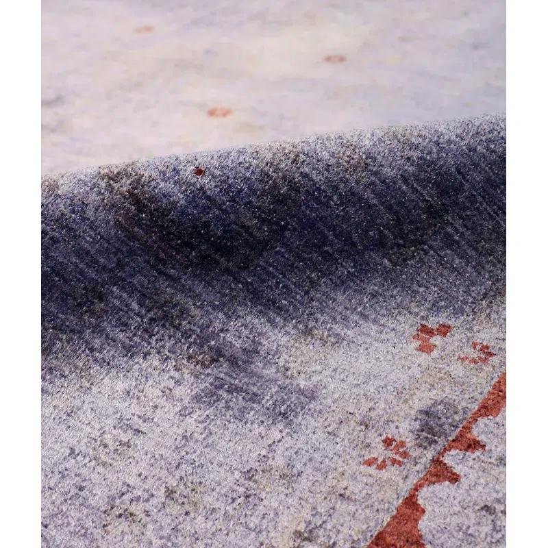 Pasargad Hand-Knotted Wool Purple/Red Area Rug