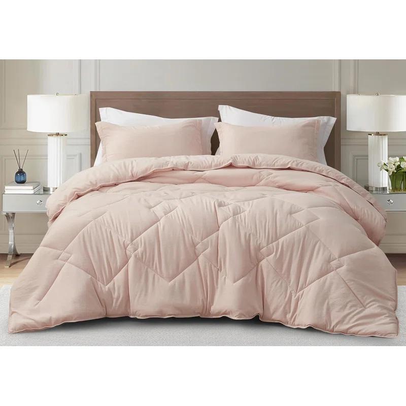Chezmoi Collection Logan Solid Comforter Set