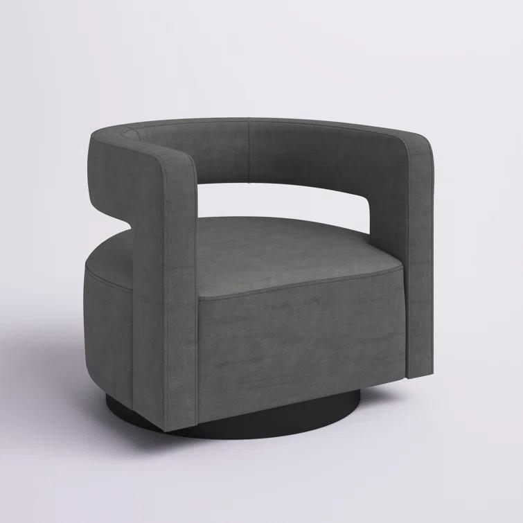 Modway Modway Spin Cutaway Performance Velvet Swivel Armchair