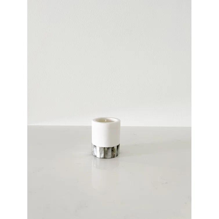 Anaya Mother Of Pearl Marble Lavender Scented Votive Candle
