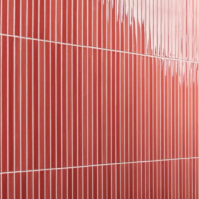 Vivanta 5.27 In. X 17.71 In. Glossy Ceramic Mosaic Elongated Subway Wall Tile (8 Sheets / Box)