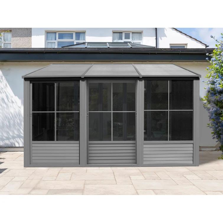 Gazebo Penguin Florence Wall-Mounted Solarium with Metal Roof