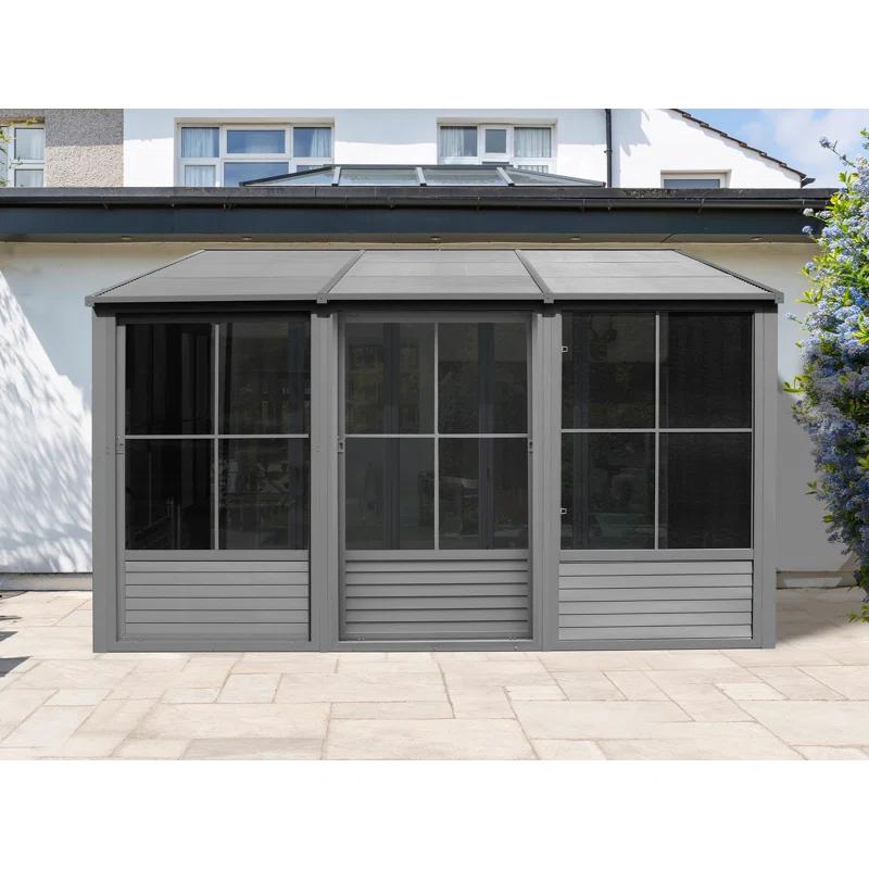 Gazebo Penguin Florence Wall-Mounted Solarium with Metal Roof