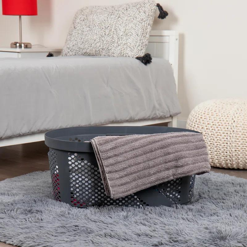 Mind Reader Mind Reader 40L Laundry Basket, Clothes Hamper, Ventilated, Plastic, 23"L x 14.5"W x 10.5"H, 2 Pack (Set of 2)