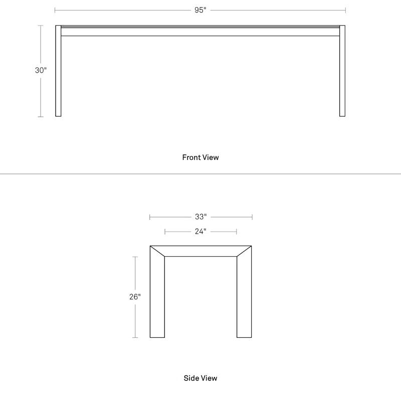 Blu Dot Second Best Walnut Solid Wood Dining Table