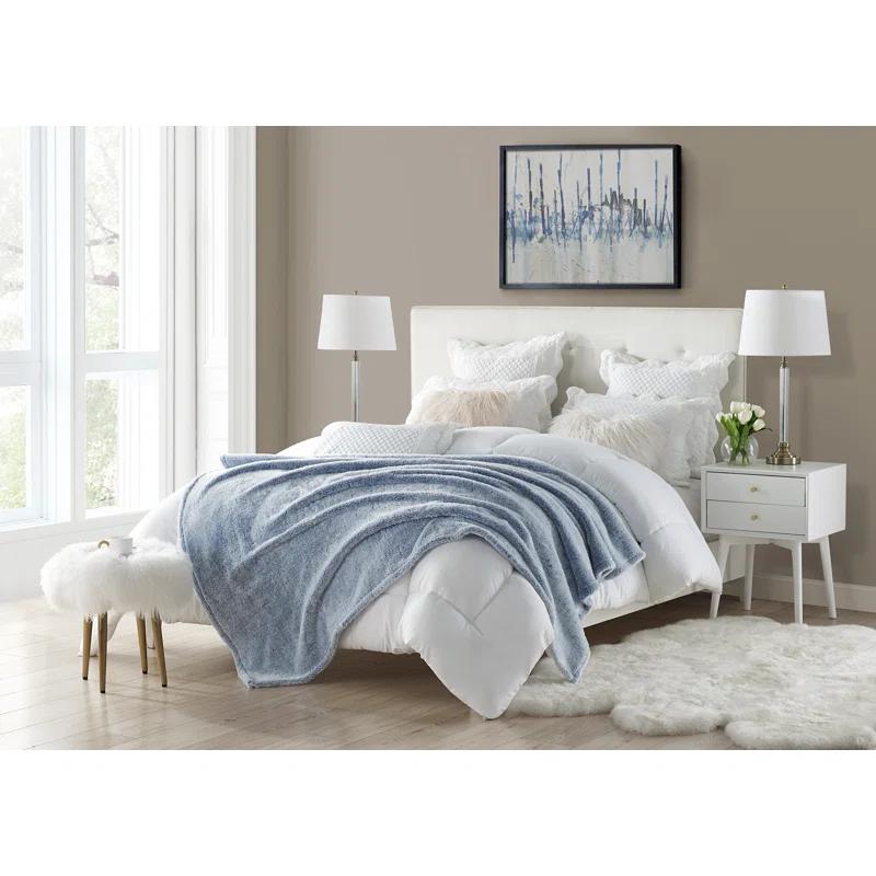 Swift Home Ultra Plush Solid and Frost Tip Throw Blanket