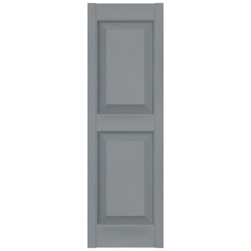 Builders Edge Builders Edge, TailorMade Two Equal Panels, Raised Panel Shutters, Includes Matching Installation Spikes (Per Pair)