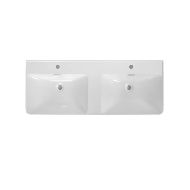 47.2" Solid Surface Resin Streamline Vanity Top