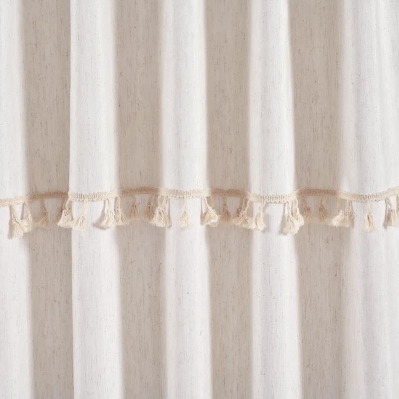 Lush Decor Solid Semi-Sheer Rod Pocket Curtain Panels (Set of 2)