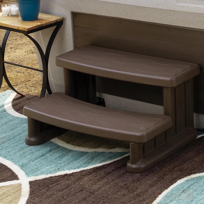 Lifesmart Spas and Saunas Lifesmart Spa Step for Square and Round Hot Tubs