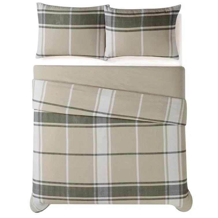 Truly Soft Khaki Standard Cotton Duvet Cover Set