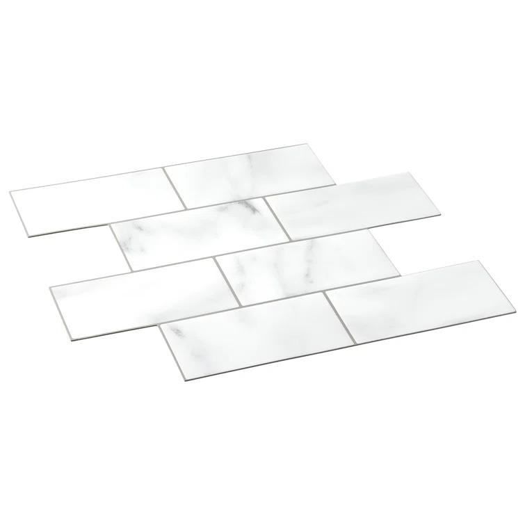 Avant Decor 3'' W x 5'' L Polyvinyl Chloride (PVC) Peel and Stick Subway Tile