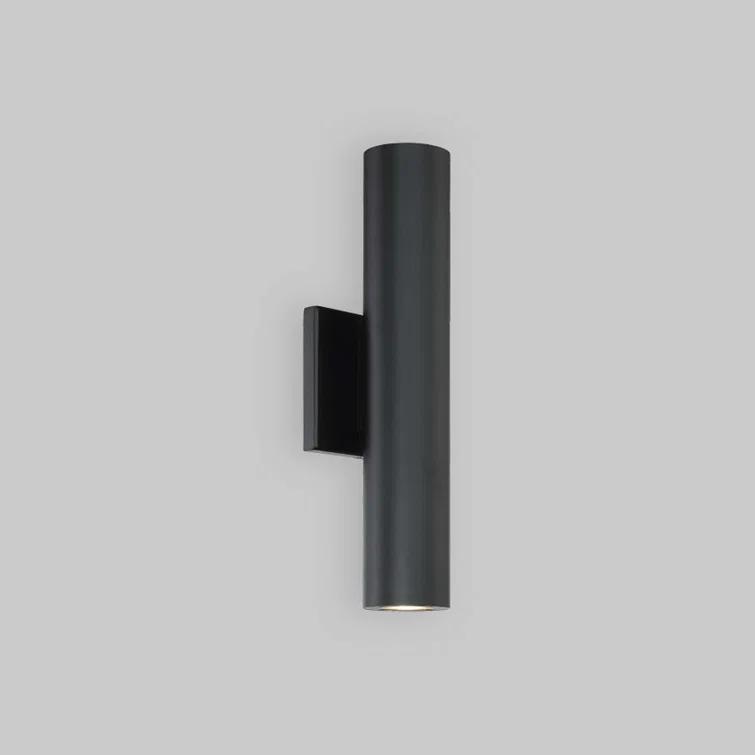 WAC Lighting dweLED, Caliber 2 Light LED Indoor and Outdoor Wall Light 3000K in Black