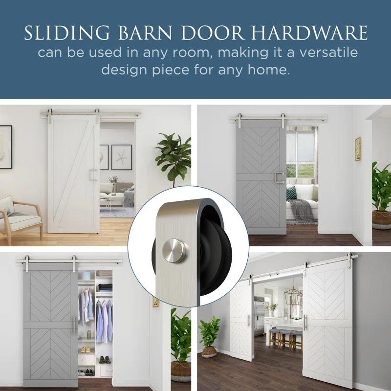 National Hardware Standard Single Barn Door Hardware Kit