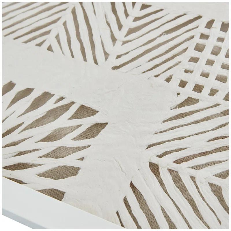 Dakota Fields Framed Geometric Rice Paper Panel Shadowbox Wall Décor (Set of 2)