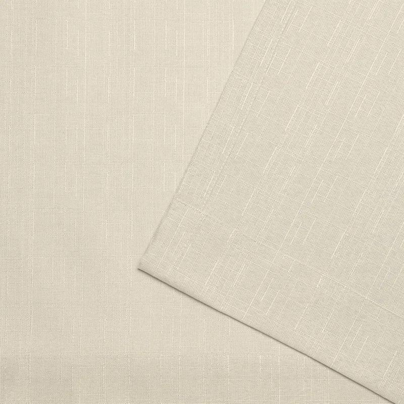 Amalgamated Textiles Loha Synthetic Solid Color Semi-Sheer Pinch Pleat Curtain Panels