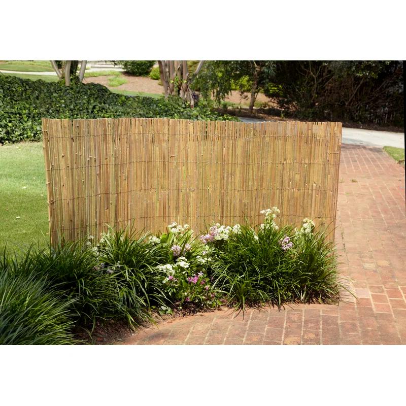 Garden Path 48'' H x 96'' W Brown Bamboo Fencing