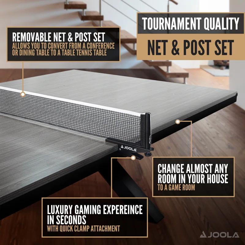 Joola Brighton Table Tennis and Dining Combo Table, Office Ping Pong Table with X-legs