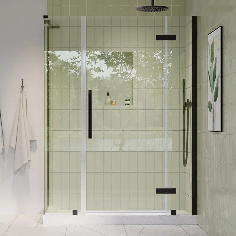 Ove Decors Endless Tampa 46" W x 72" H Corner Frameless Shower Kit, Door, 2 Panel | Wayfair
