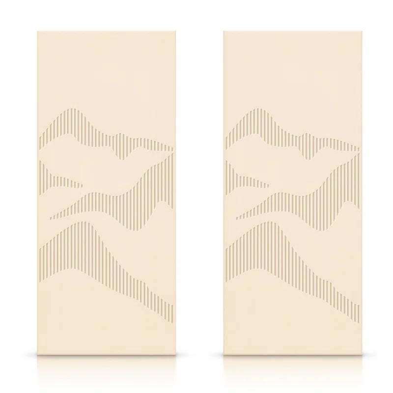 Calhome Hollow Paneled Painted Sliding Closet Doors