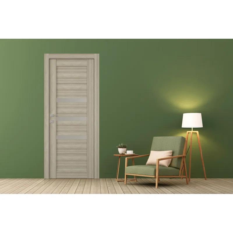 Belldinni Dora DIY-FRIENDLY Paneled Prefinished Wood and Glass Composite Single Prehung Door