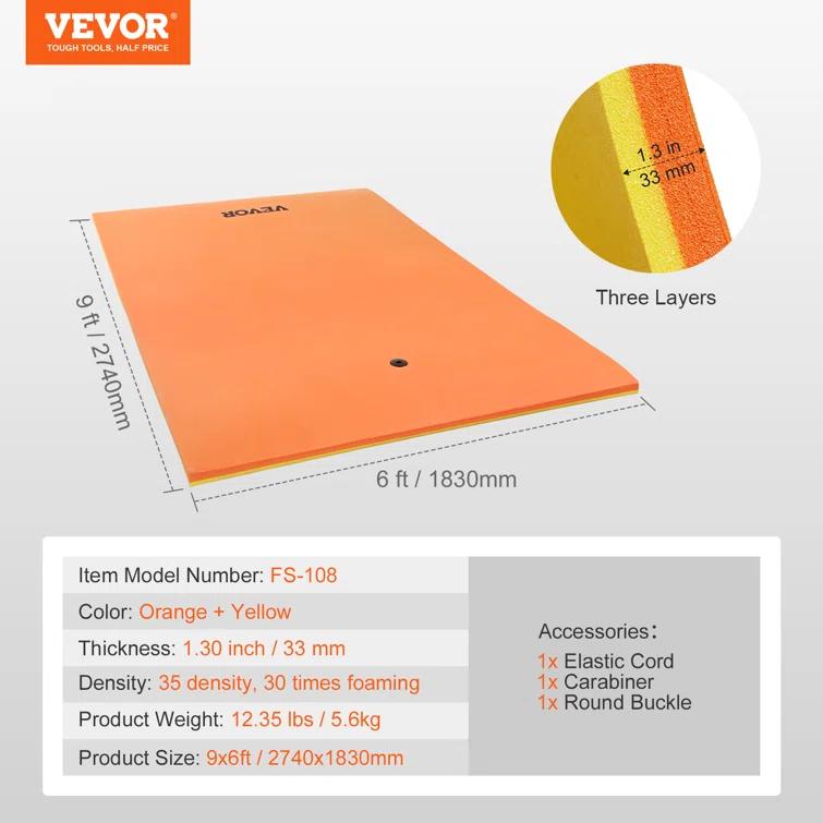 VEVOR Floating Mat Inflatables