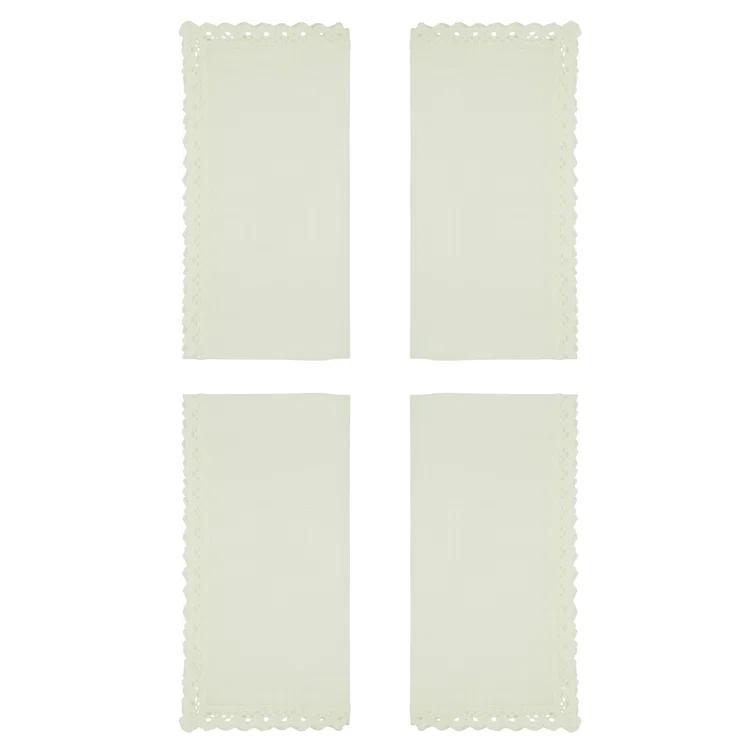 Saro Abilene Collection Polyester Square Napkin (Set of 4)